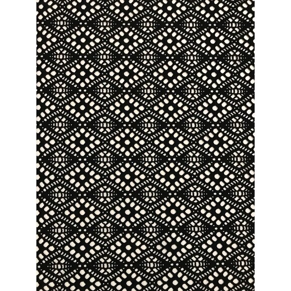 Geometric Black Stretch Lace - 7 yds x 60” - Picture 1 of 11